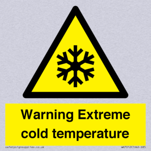 Warning Extreme cold temperature